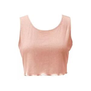 JENNI Intimates Pink Cropped Sleep Shirt Pajama Top XS